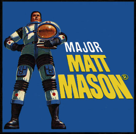 Figurine Astronaut Matt Mason Mattel Vintage Années 60 – Bleu, Collection
